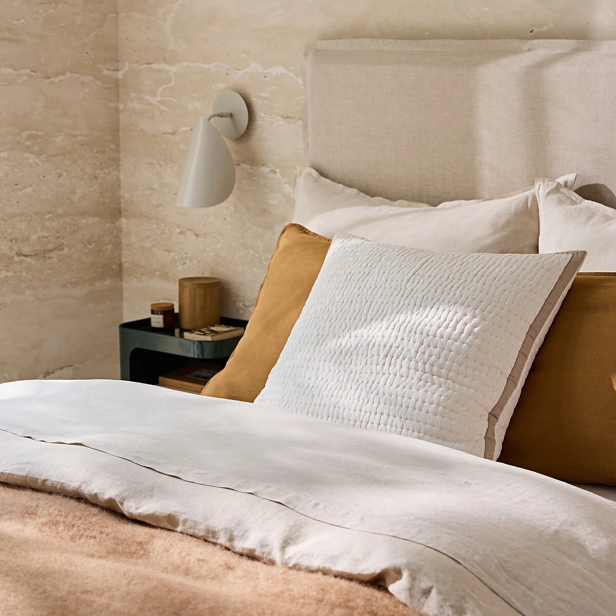 Celestino Quilted Cotton Cushion Cover – image 2