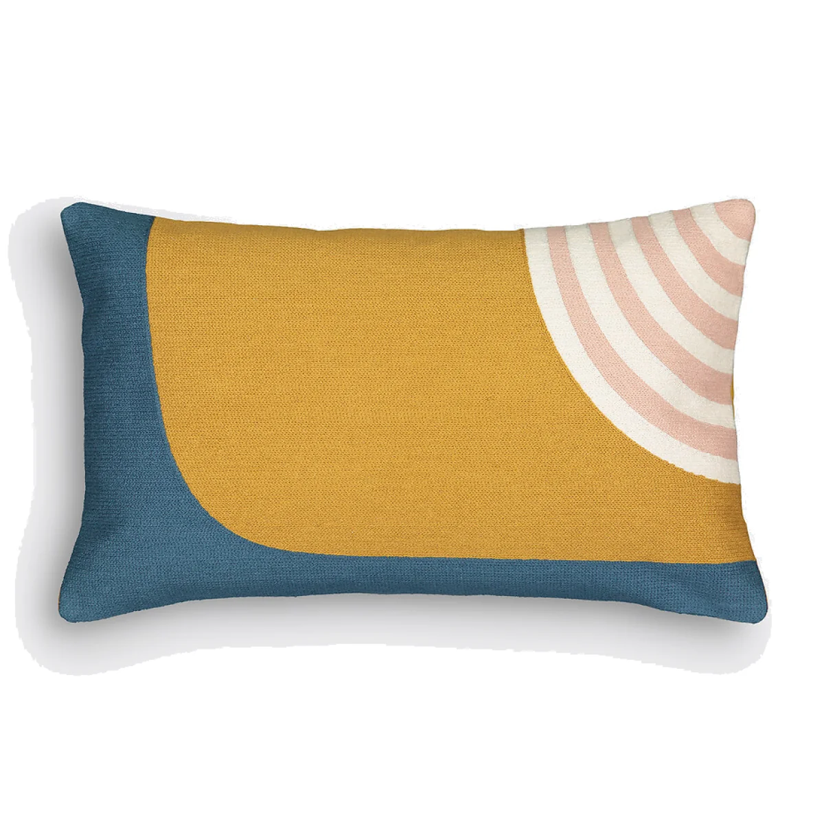 Wavy Embroidered Cushion Cover – image 1