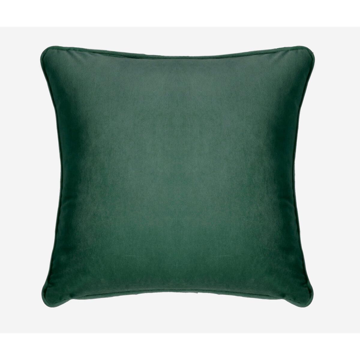 Clever Velvet Bottle Green Filled Cushion 44x44cm