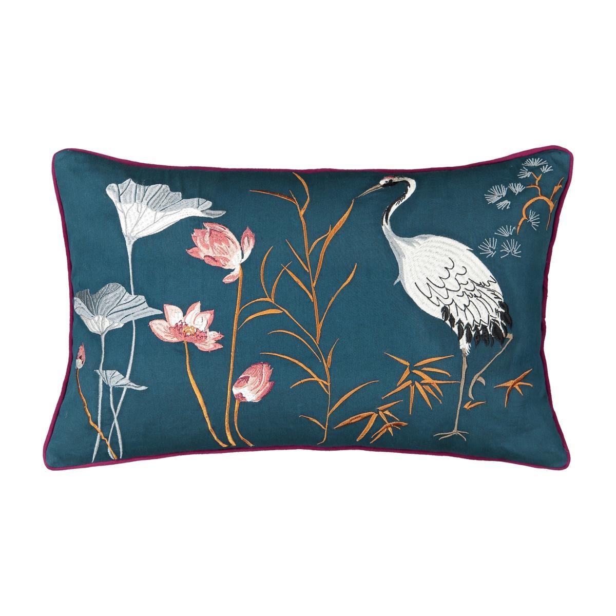 Grue Embroidered Cushion Cover – image 1