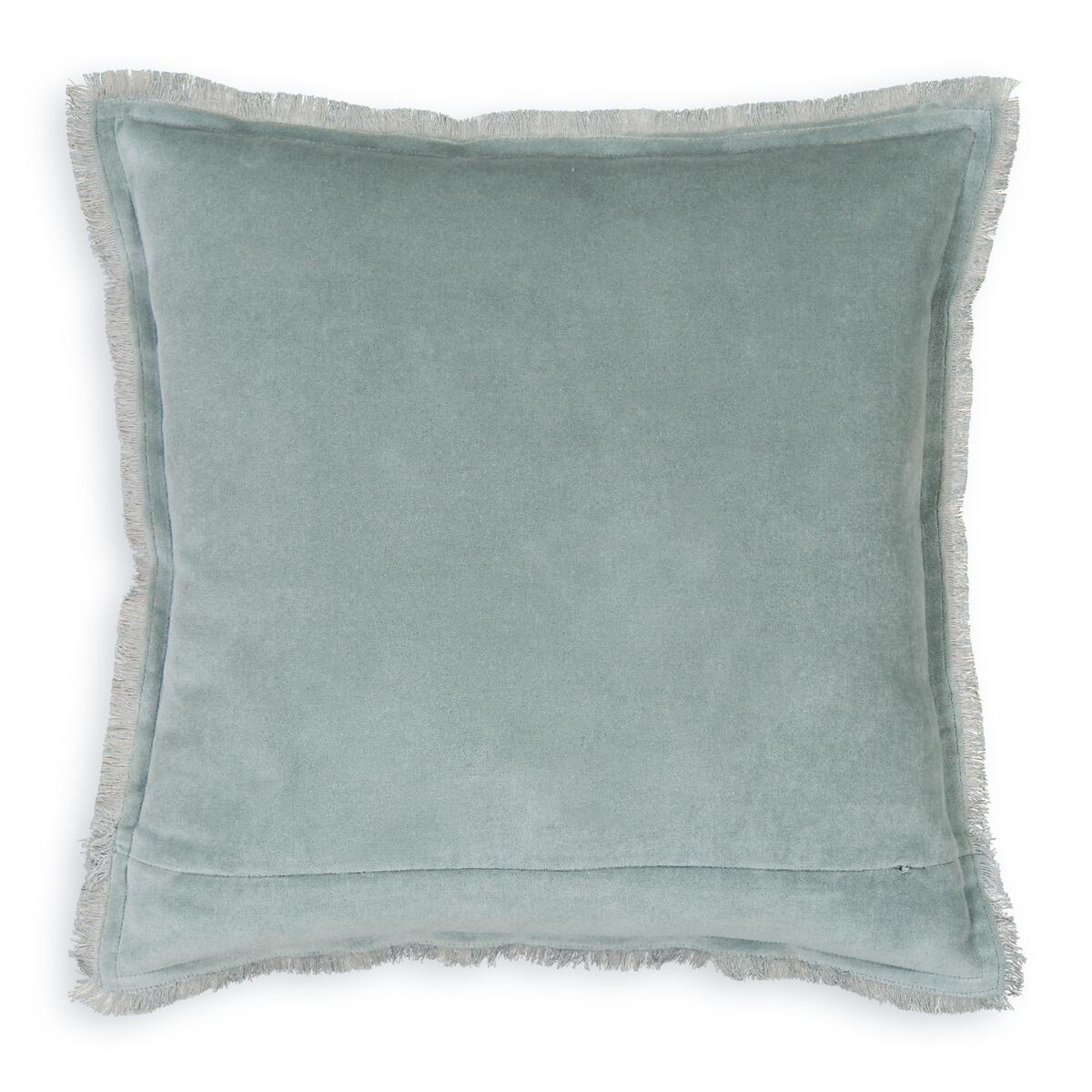 Octavine 40 x 40cm Striped Fringed Linen/Cotton Cushion Cover – image 2