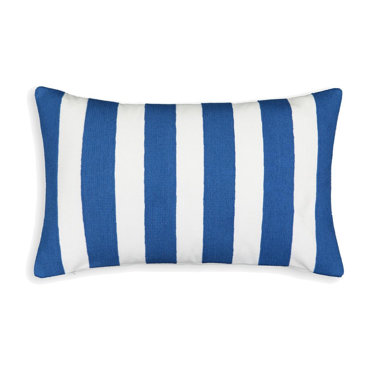 Hendaye Striped Rectangular Cotton Cushion Cover – image 1