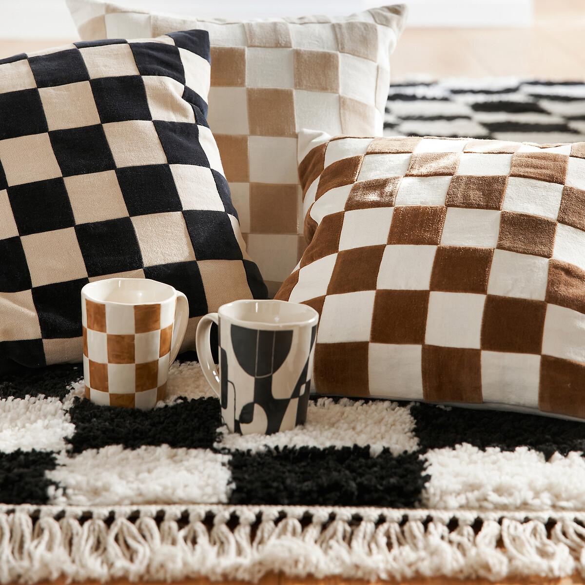 Lysmée 40 x 40cm Checkerboard 100% Cotton Cushion Cover – image 4