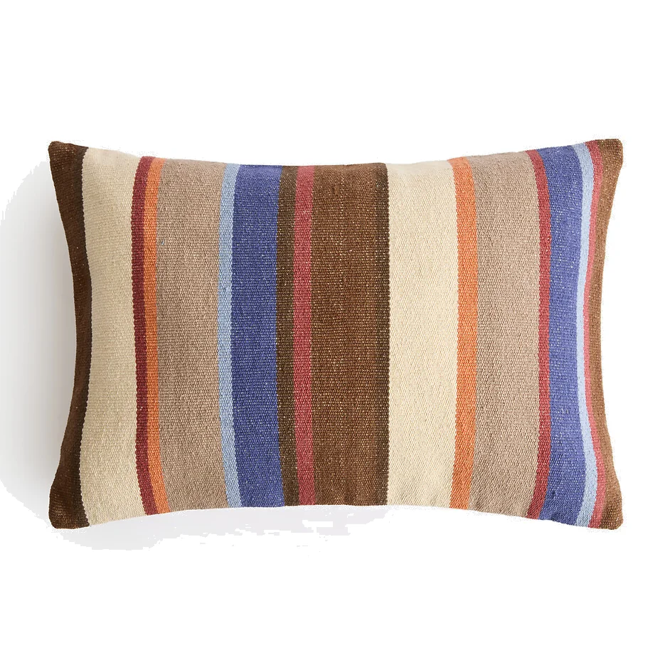 Issia Striped Cotton Rectangular Cushion Cover