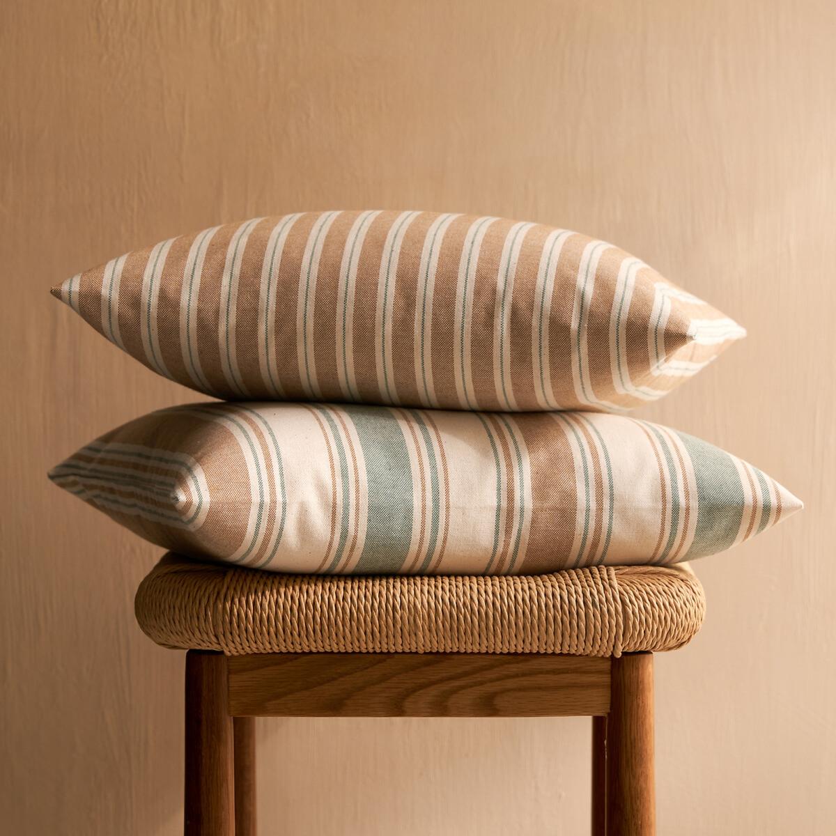 Enola 40 x 40cm Striped Cotton Cushion Cover – image 5