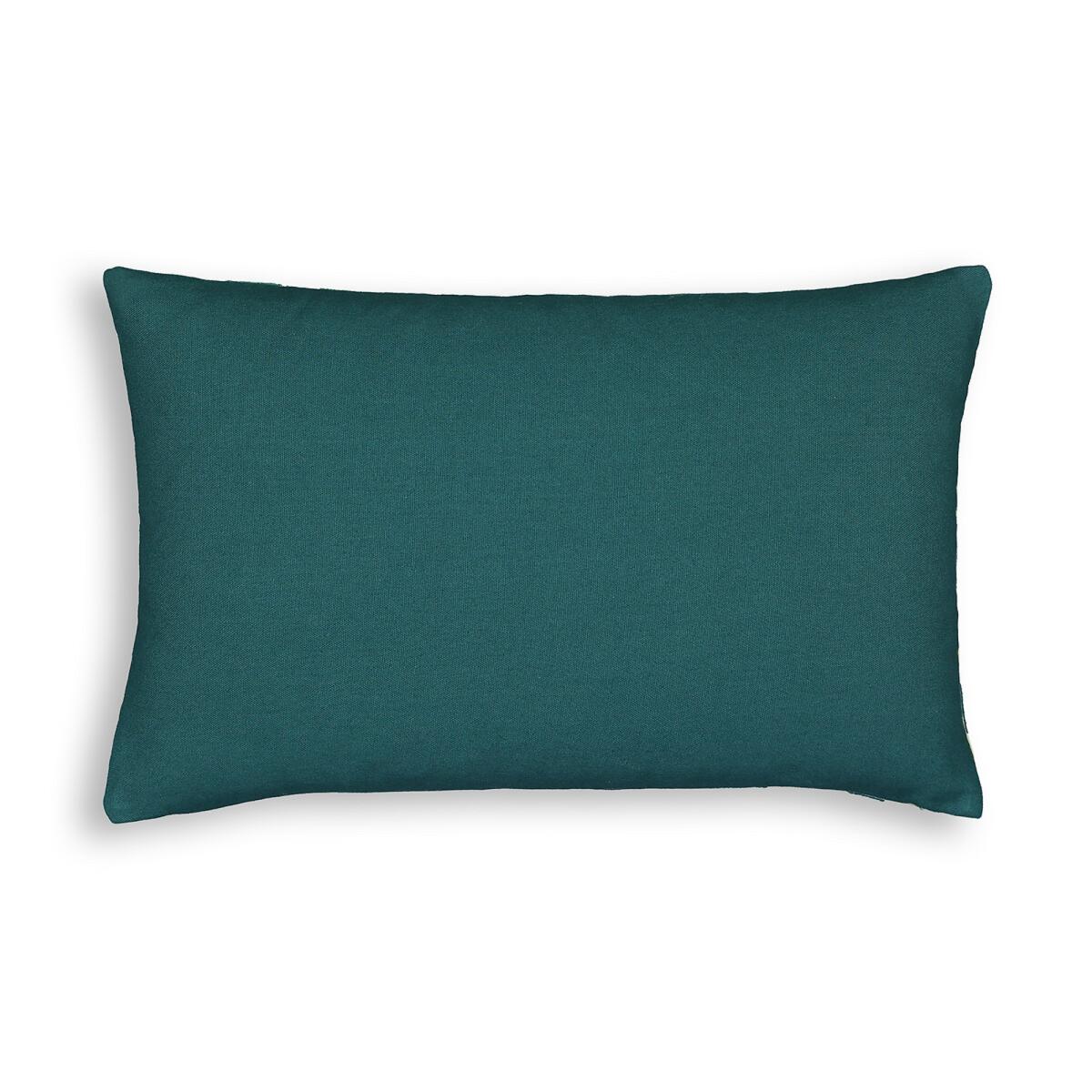Luxuriance Embroidered Jungle 100% Cotton Cushion Cover – image 2
