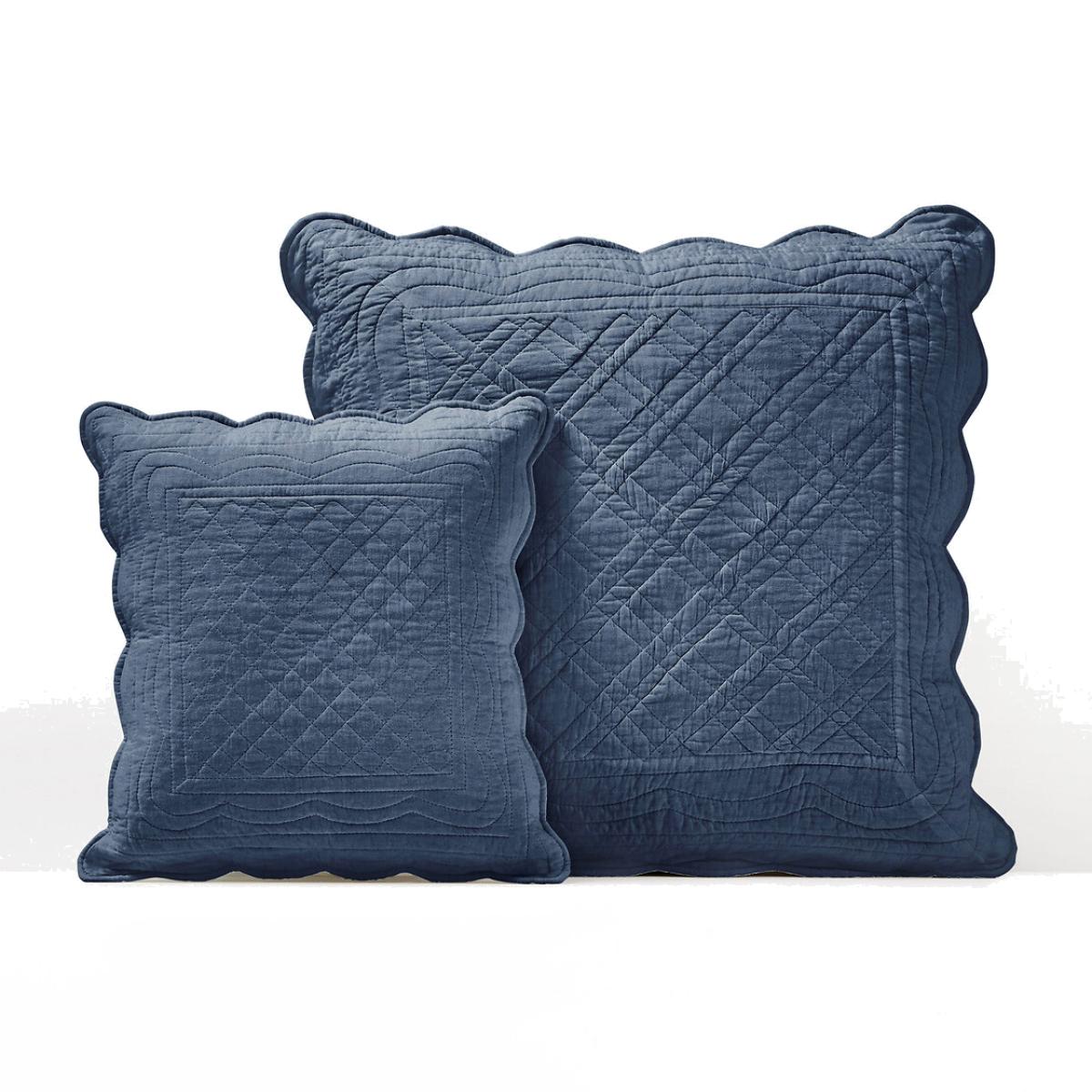 Scenario Quilted 100% Cotton Cushion Cover – image 1