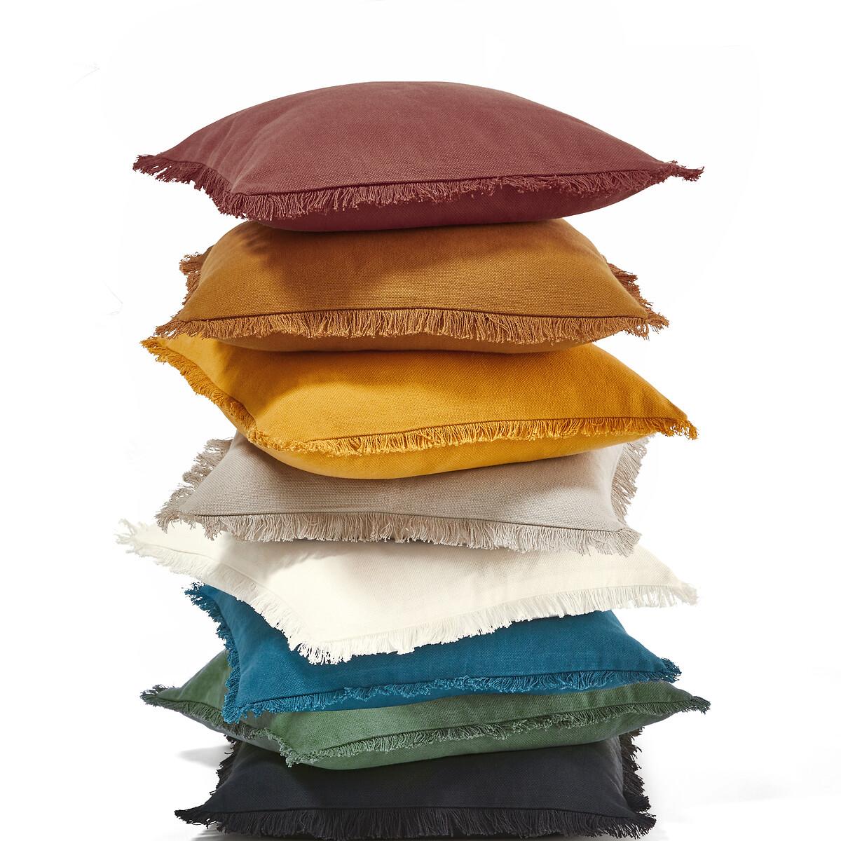 PANAMA Fringed Cotton Cushion Cover – image 13