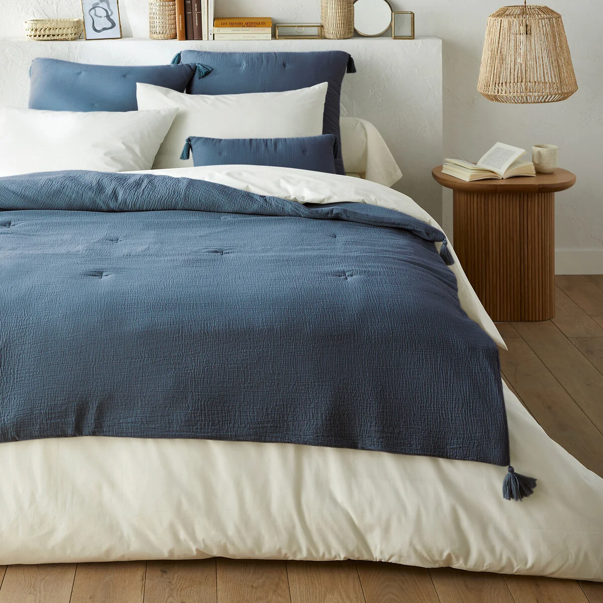 Kulma Quilted Cushion Cover in Cotton Muslin – image 2