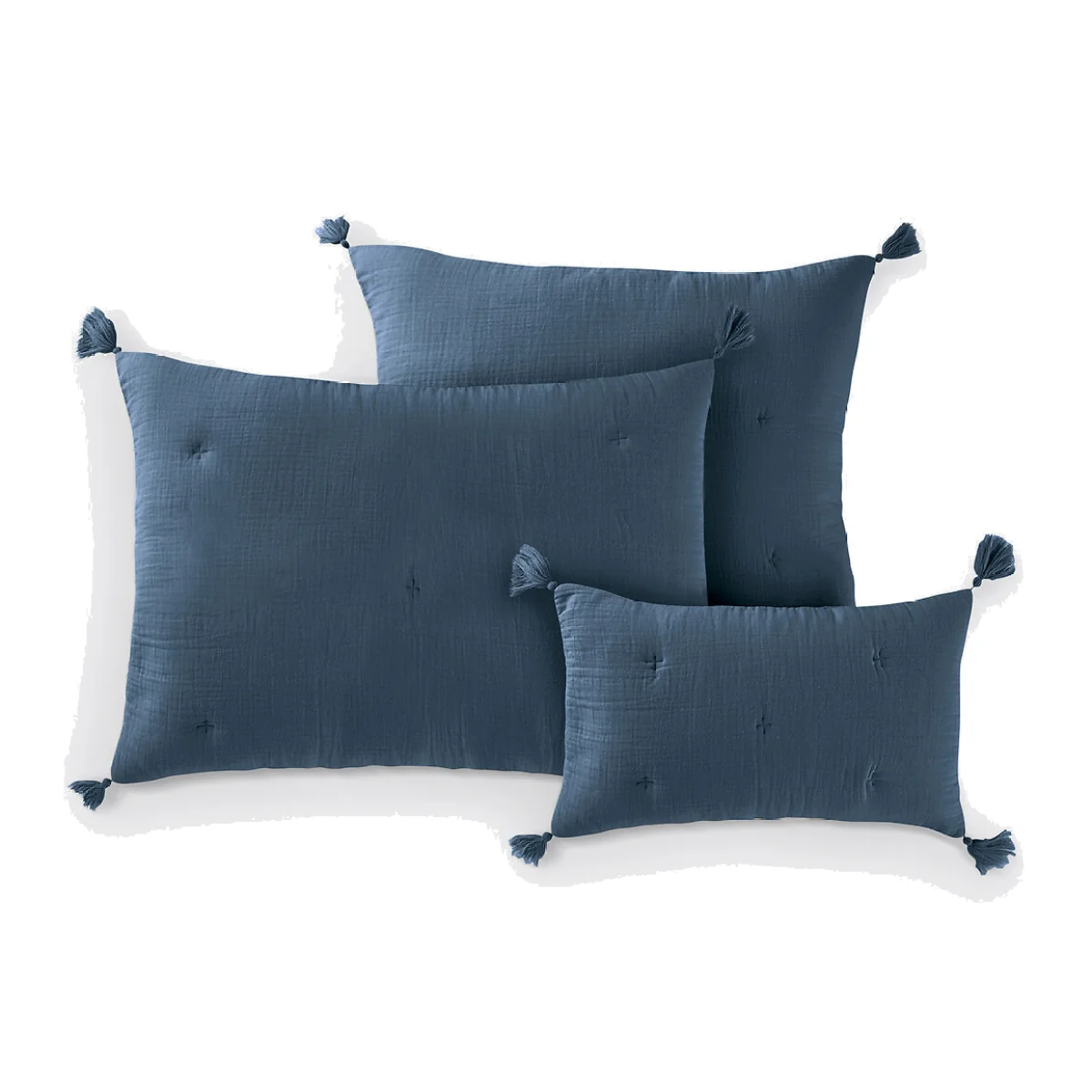 Kulma Quilted Cushion Cover in Cotton Muslin – image 1
