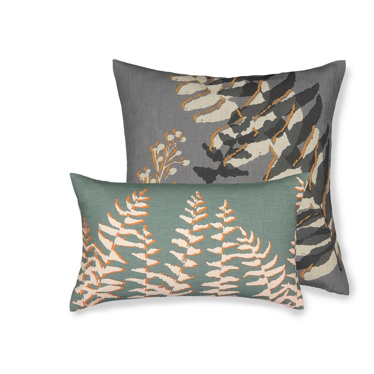 Fern Rectangular Linen/Cotton Cushion Cover – image 3