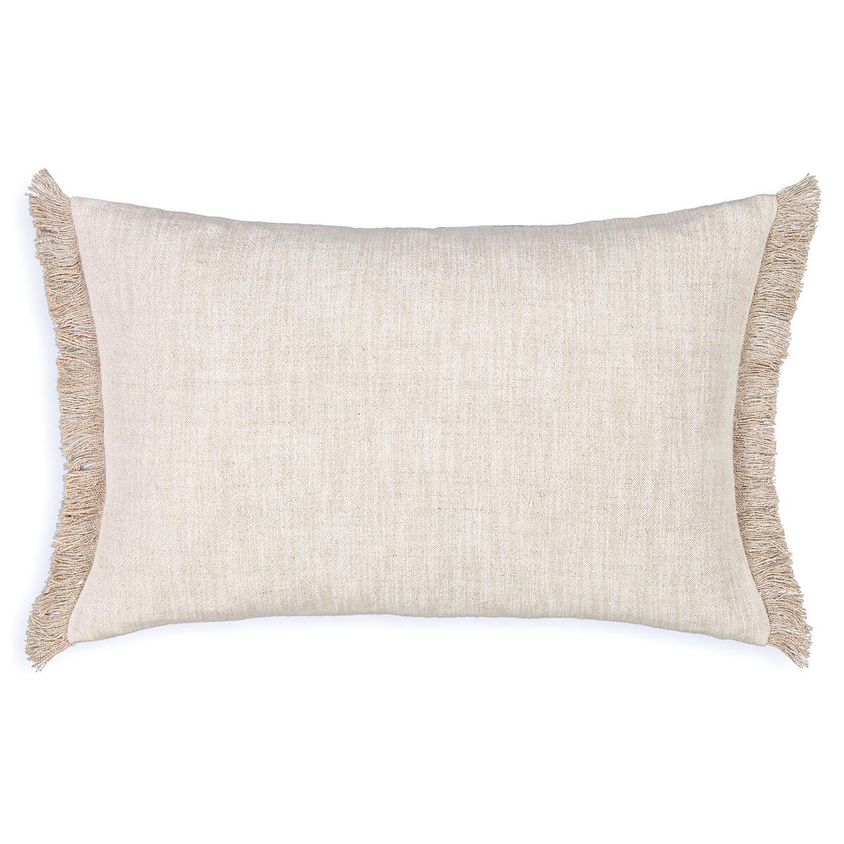 Garoya Checkerboard Linen & Cotton Cushion Cover – image 2