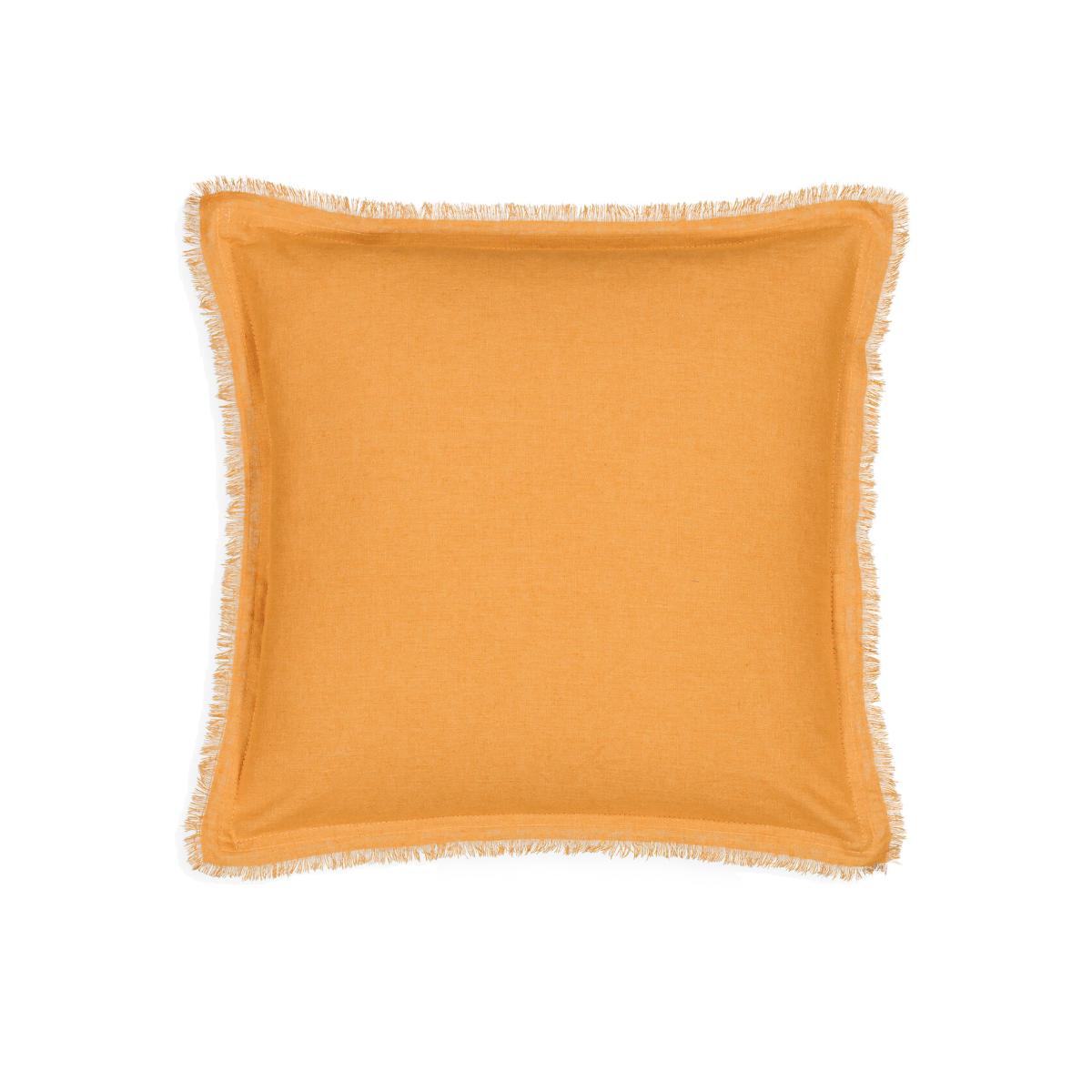 Lincot 40 x 40cm Fringed Linen & Cotton Cushion Cover