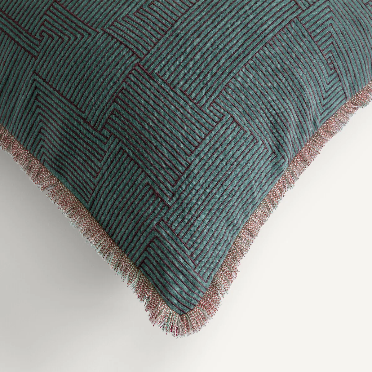 Sorine Linen/Cotton Embroidered Cushion Cover – image 3