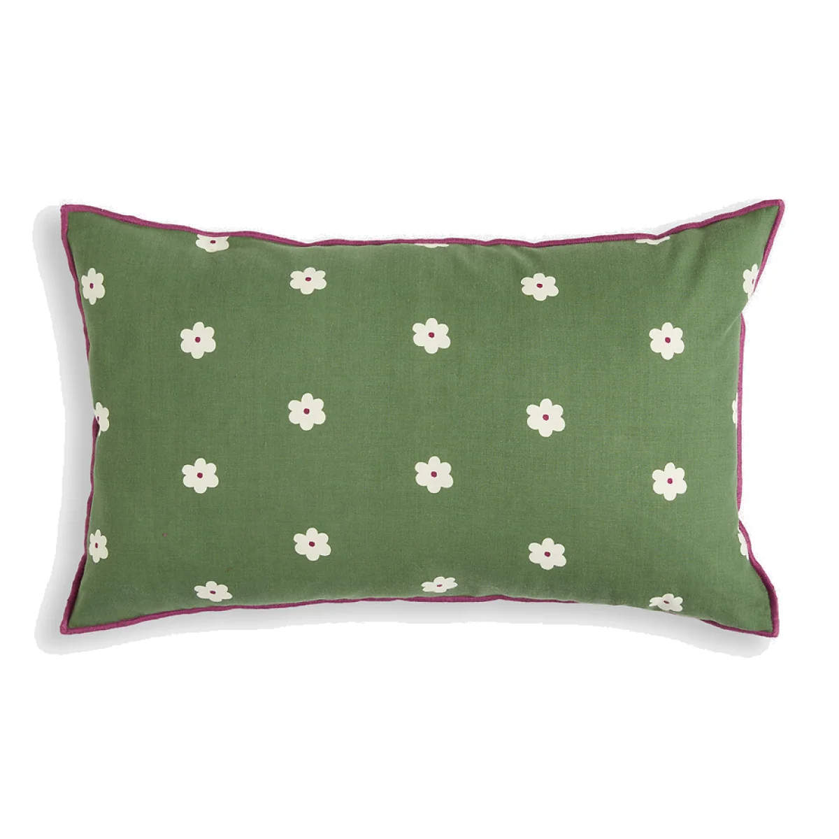 Leiho Floral Print Cotton Rectangular Cushion Cover – image 1