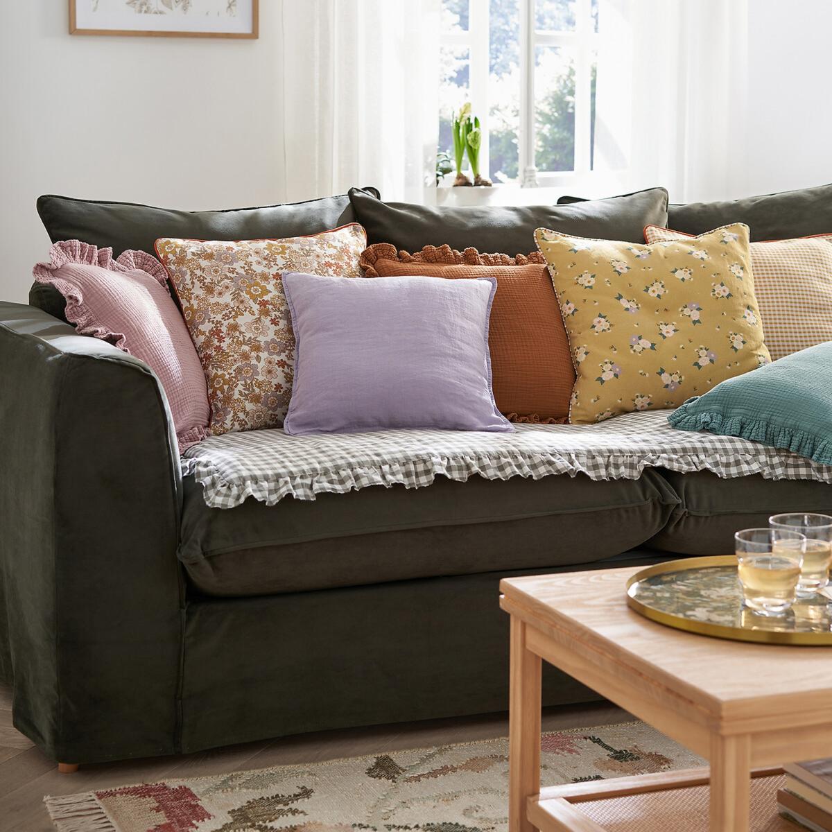Linot 100% Washed Linen Square Cushion Cover – image 2