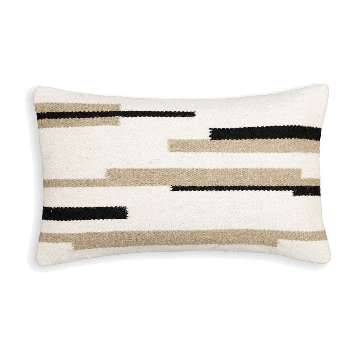 Nelio Striped Wool Blend Rectangular Cushion Cover – image 1