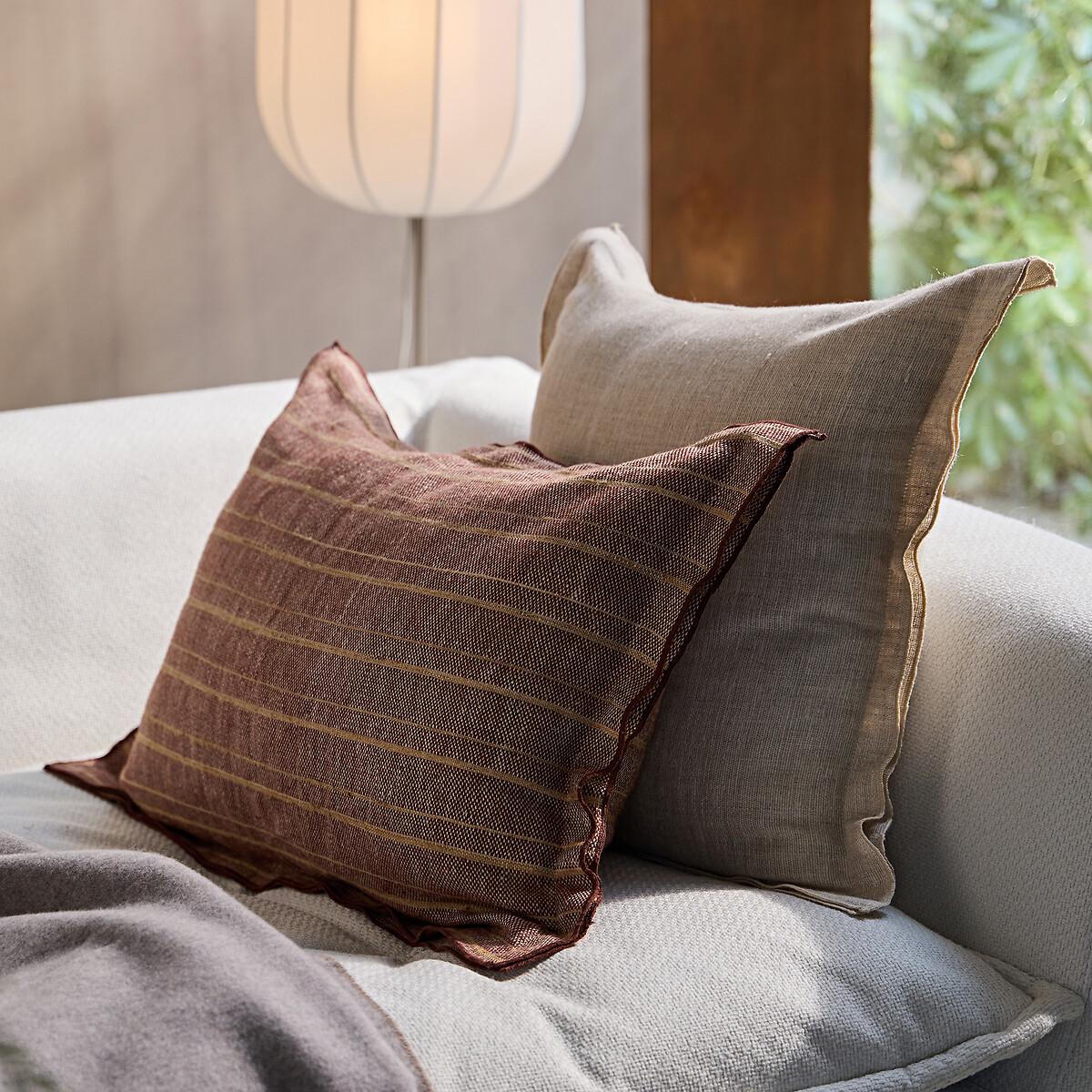 Marciana Cushion Cover in Linen and Silk – image 2
