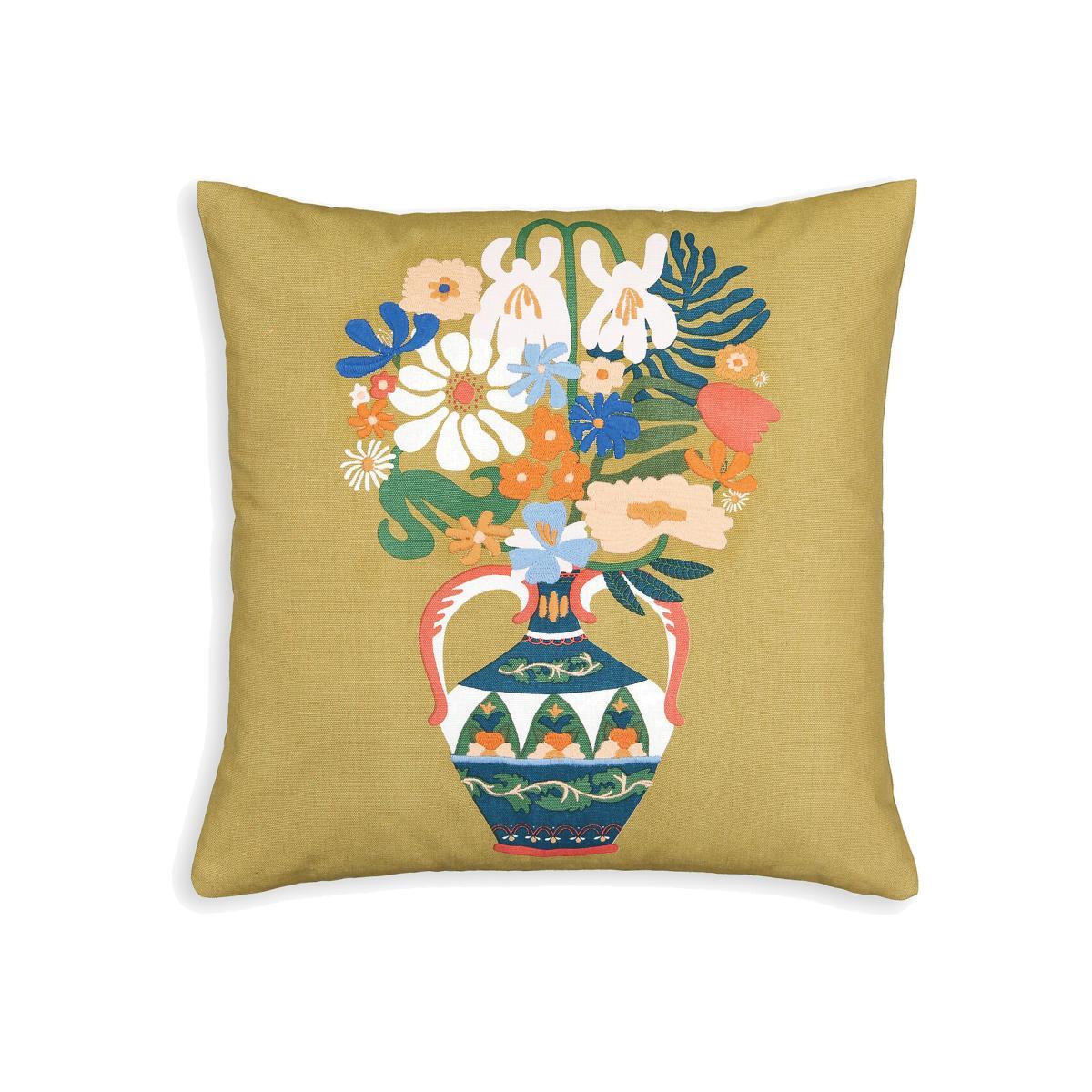 Hortense Floral Square 45 x 45cm Cotton Cushion Cover – image 1