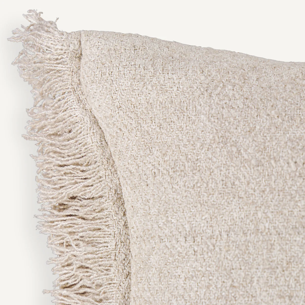 Ileia Fringed Linen Blend Cushion Cover – image 2