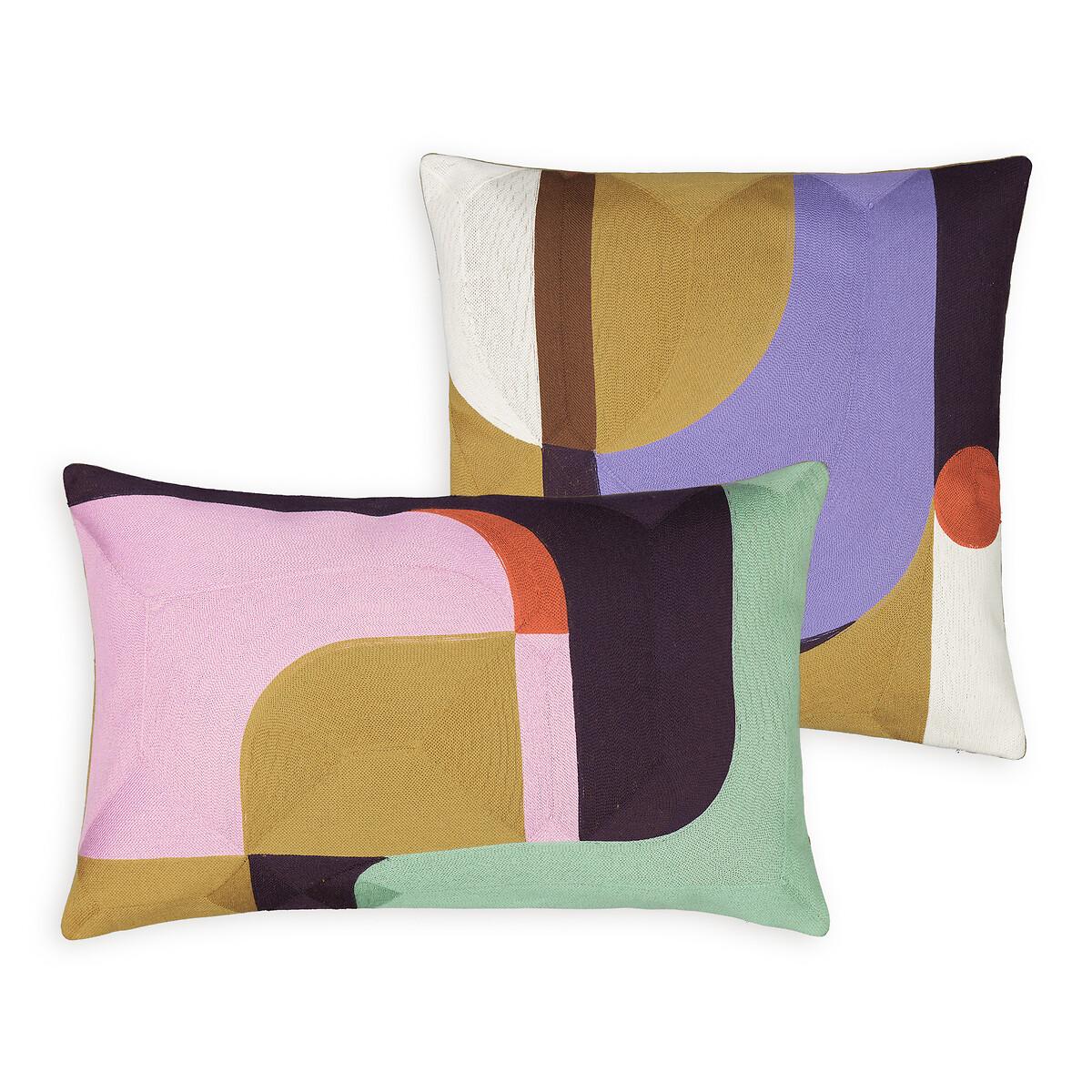 Egia Graphic 100% Cotton Rectangular Cushion Cover – image 3