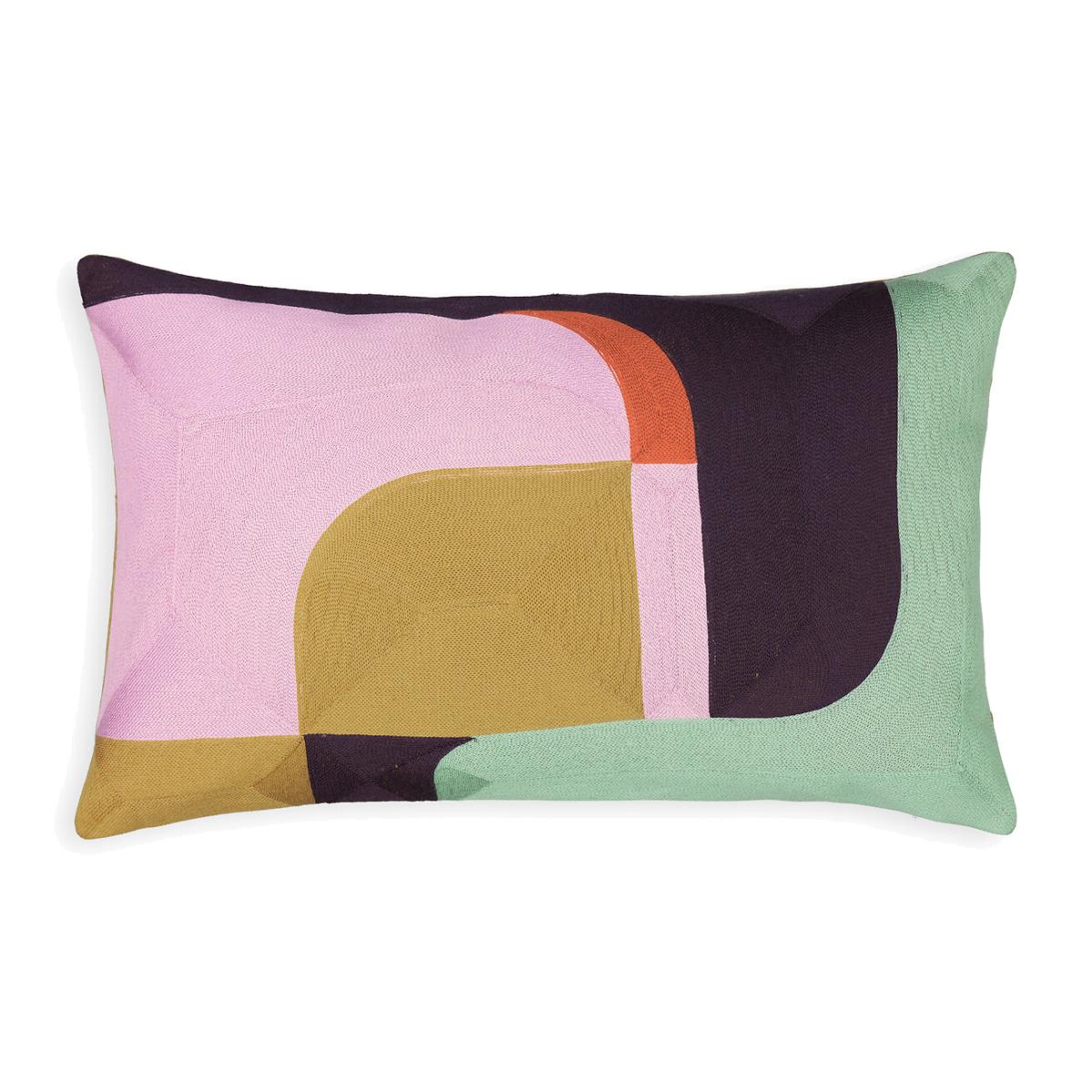 Egia Graphic 100% Cotton Rectangular Cushion Cover – image 1