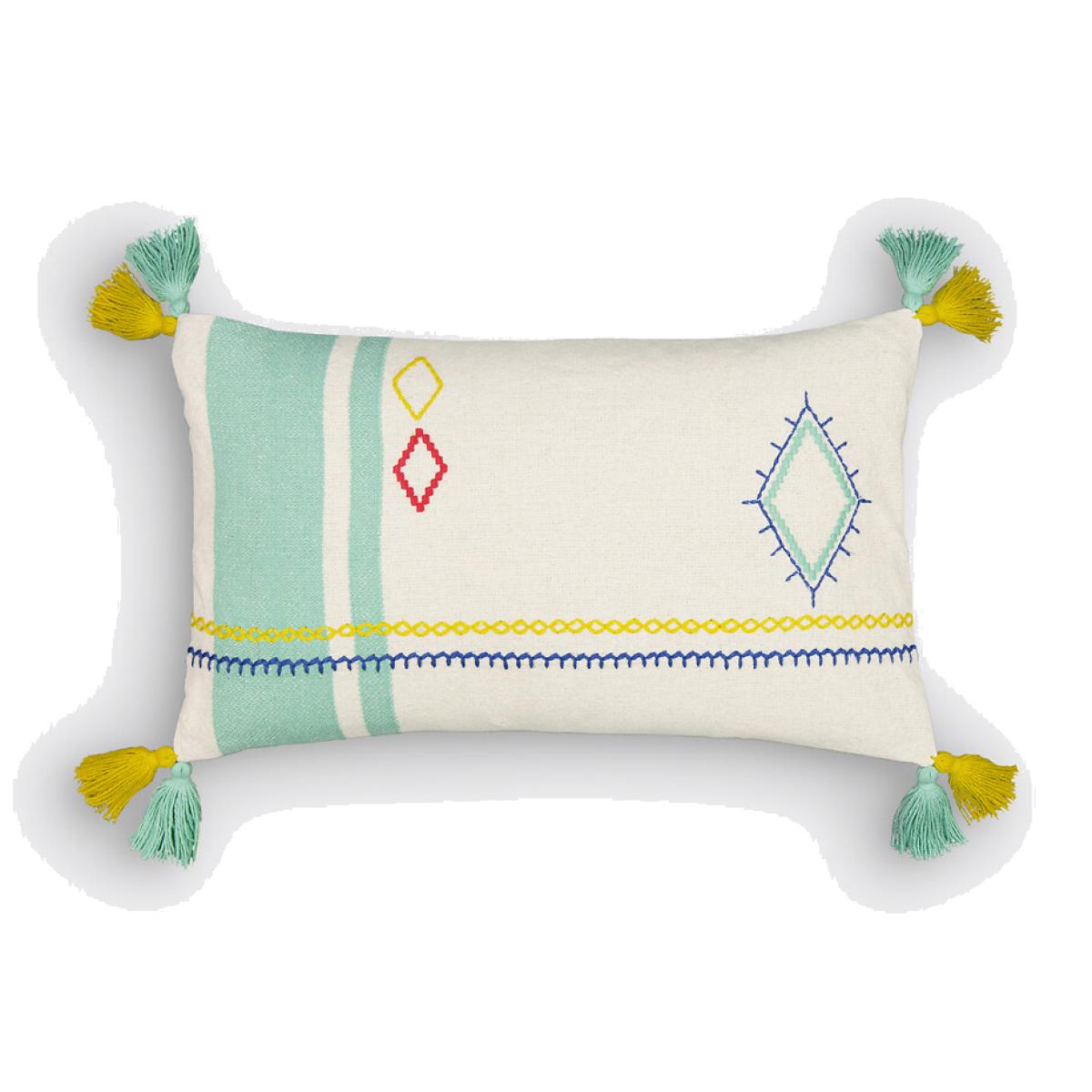 Sajia Rectangular 100% Cotton Cushion Cover – image 1