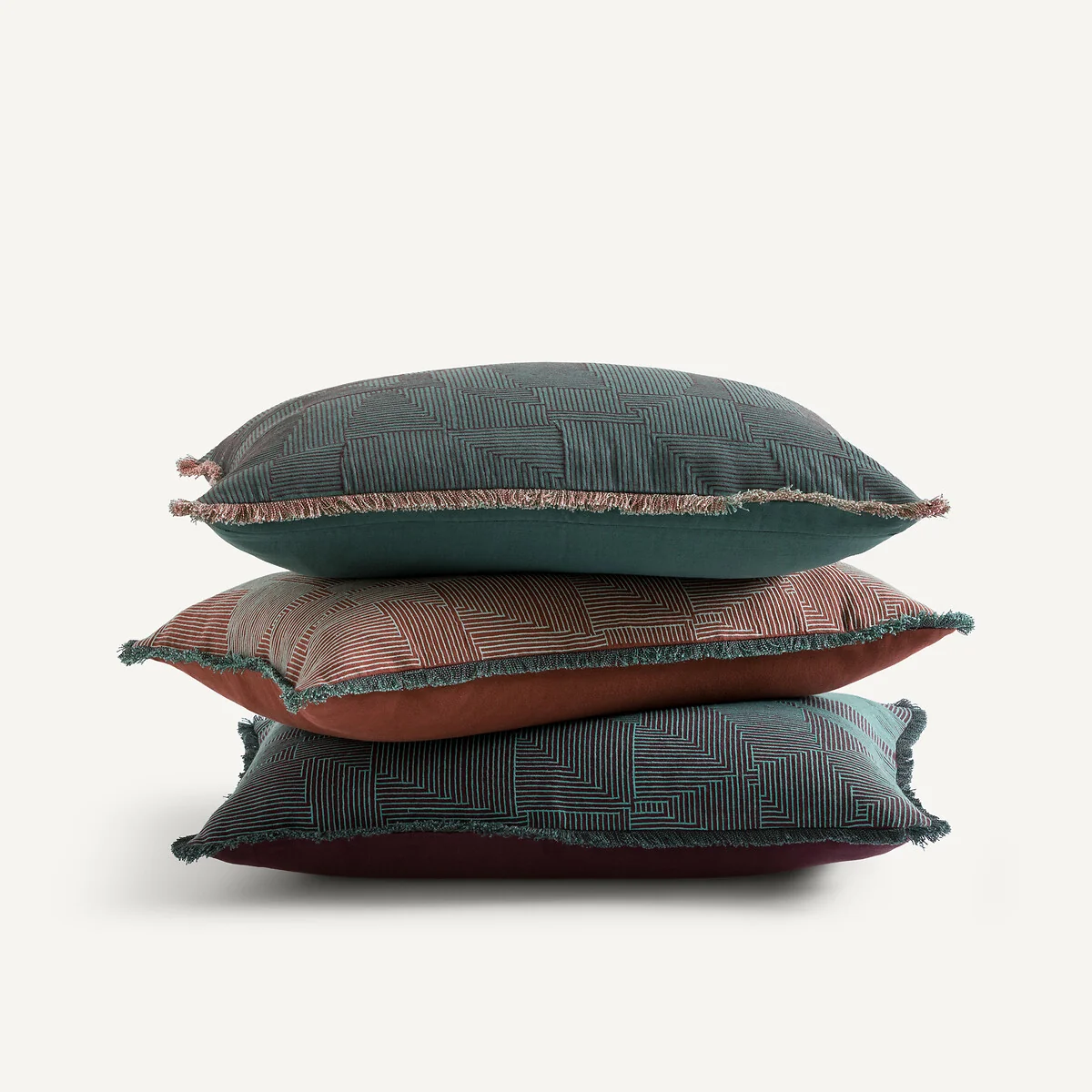 Sorine Embroidered Linen/Cotton Cushion Cover – image 5