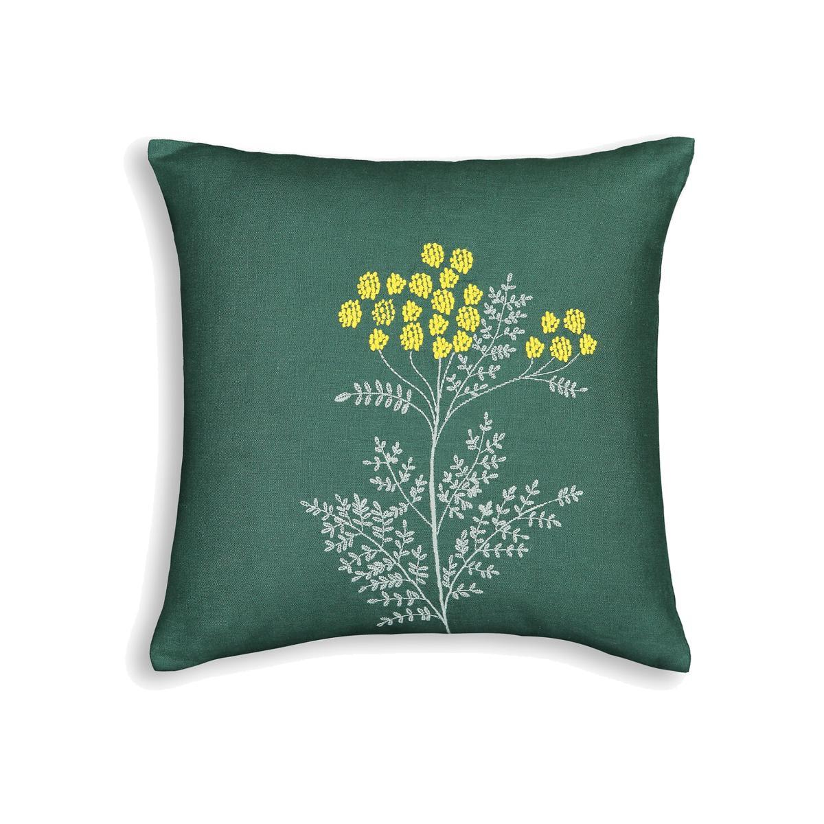 Mireille Embroidered Linen Cushion Cover – image 1