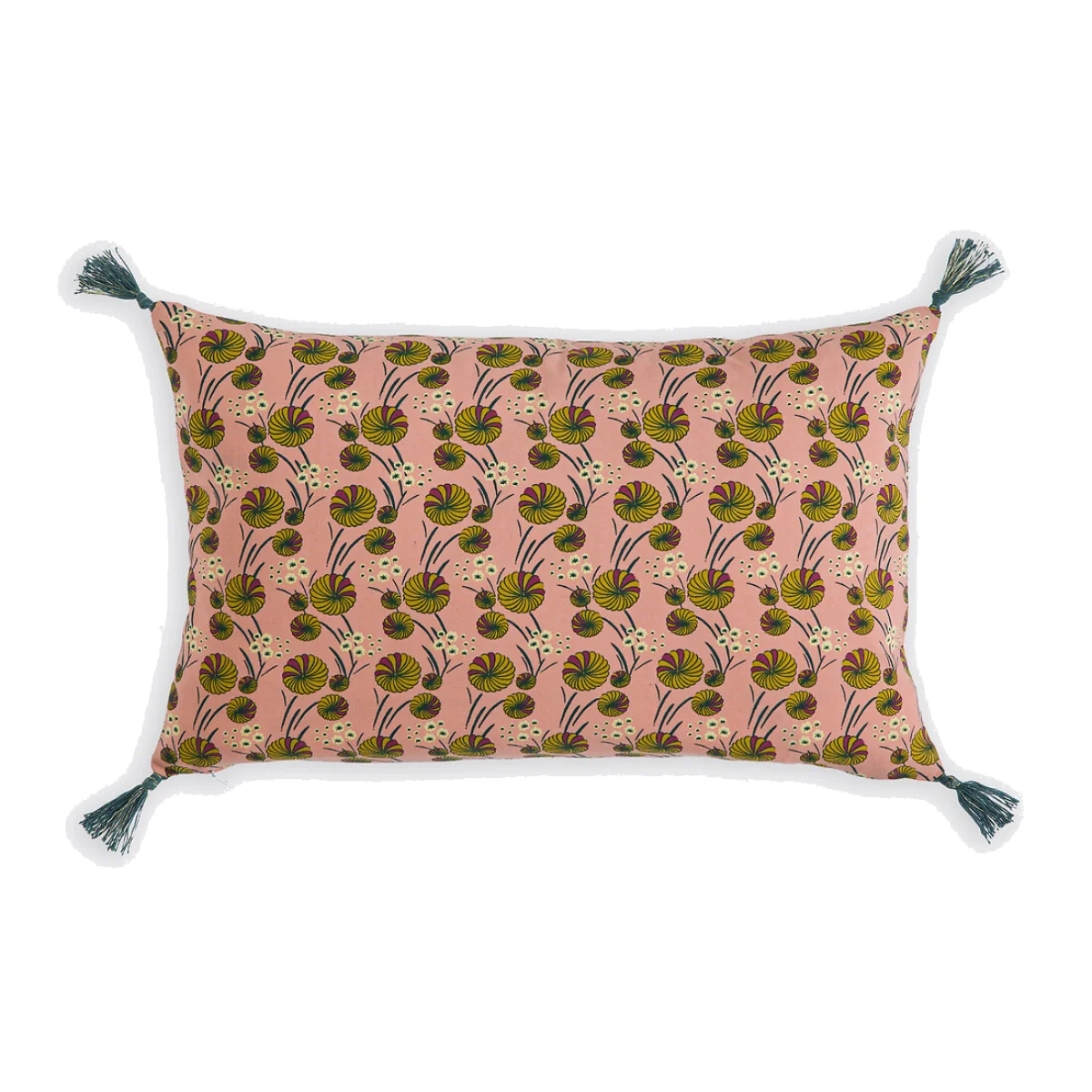 Yasuo Rectangular Cushion Cover in Floral Print Cotton – image 1