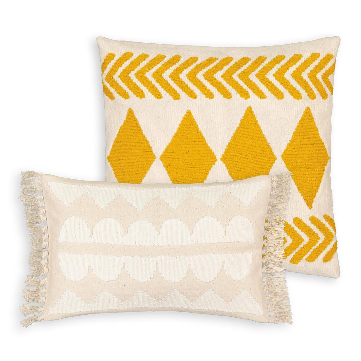 Annaba Graphic Square 100% Cotton Cushion Cover – image 3