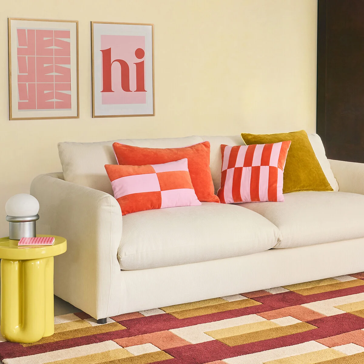 Gusali Square Two-Tone Velour Cushion Cover 50x50cm – image 2