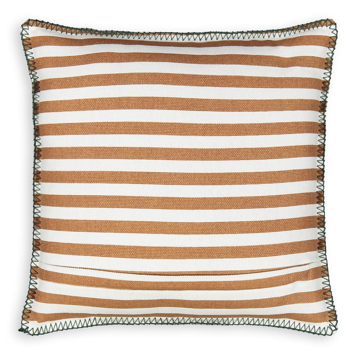 Dario Striped Foliage 40 x 40cm Square Cotton Cushion Cover – image 2
