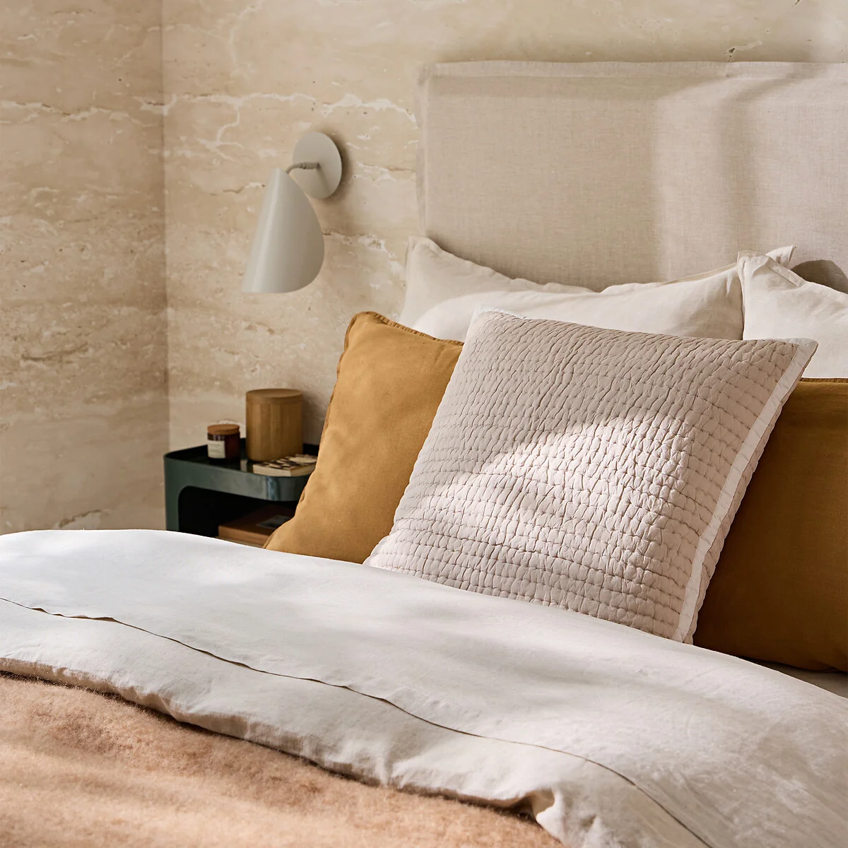 Celestino Quilted Cotton Cushion Cover – image 2