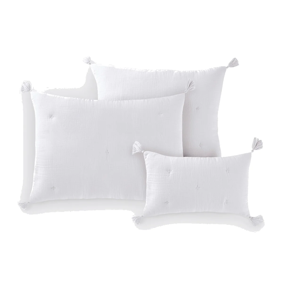 Kulma Quilted Cushion Cover in Cotton Muslin – image 1