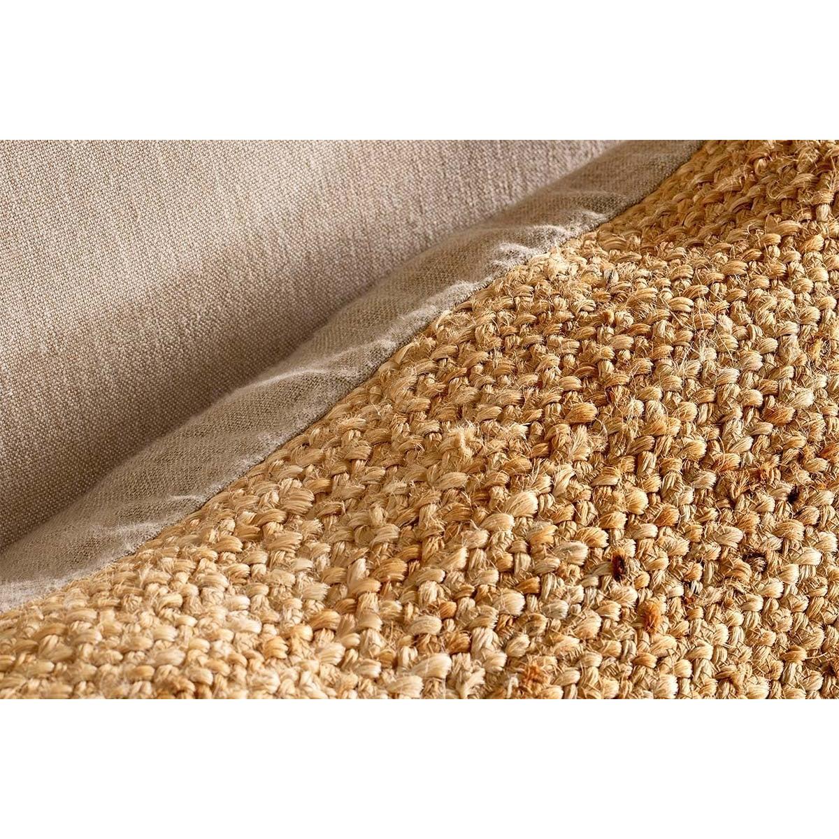 Nkuku Barjora Braided Hemp Long Cushion Cover | Textiles | Natural | 48 x 110 cm – image 3