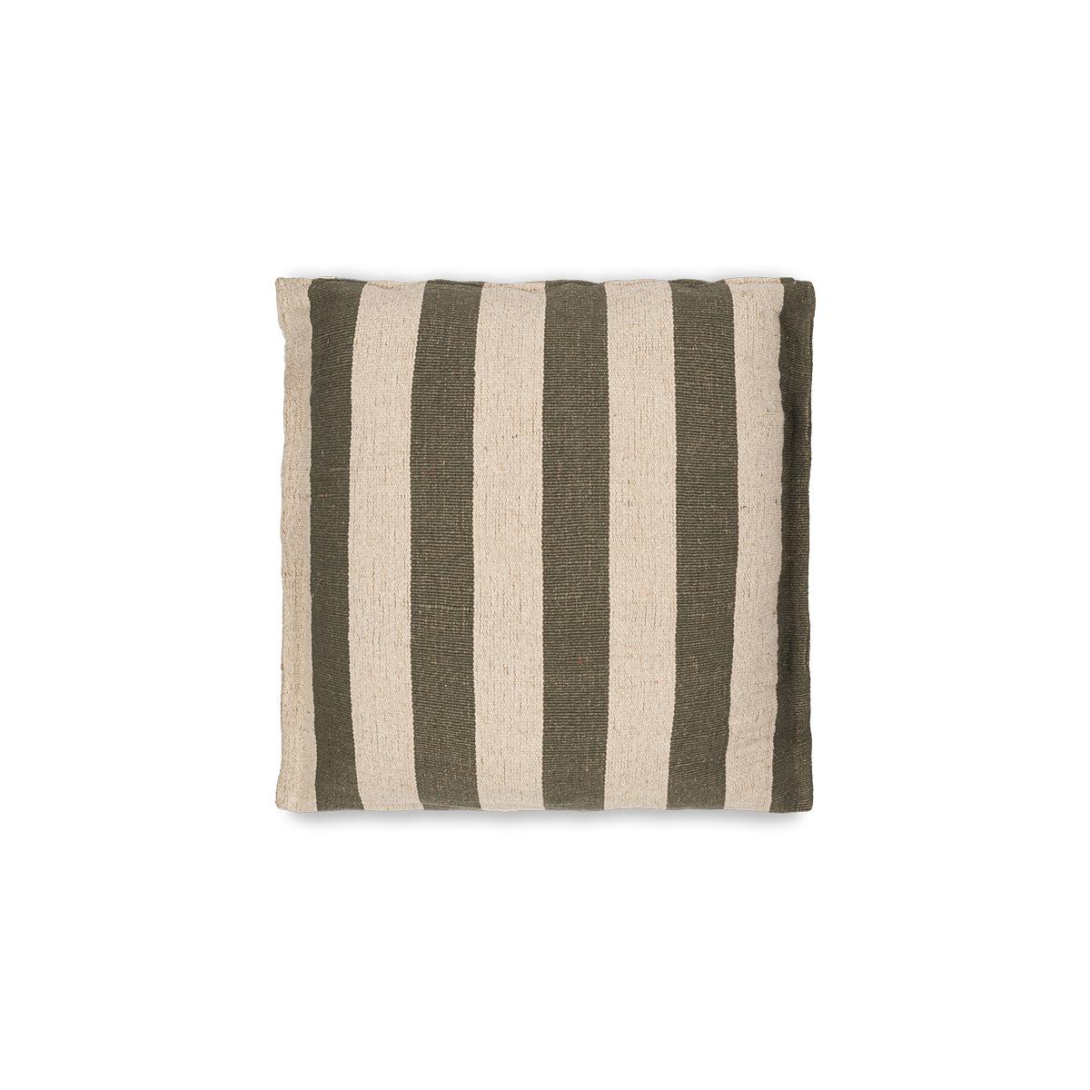 Nkuku Kobbari Jute & Cotton Cushion Cover | Textiles | Rich Green | 50 x 50 cm – image 2
