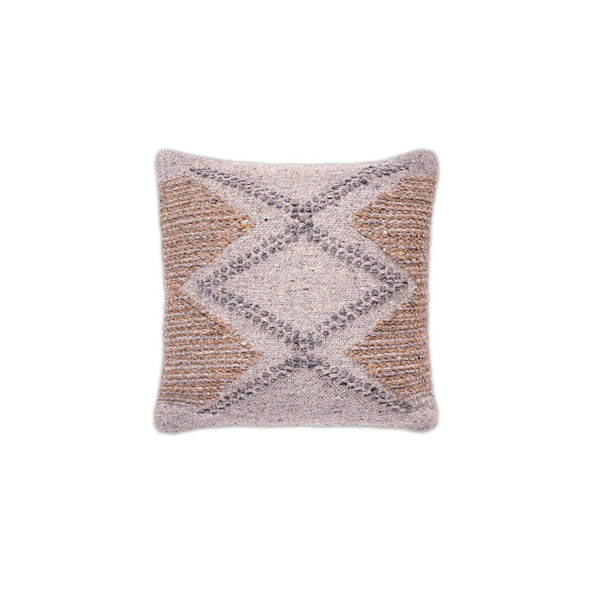 Nkuku Telami Recycled Wool Cushion Cover | Textiles | Mustard/Natural | 50 x 50 cm – image 4