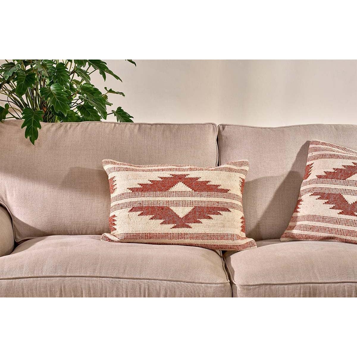 Nkuku Kutha Kilim Cushion Cover | Textiles | Cream | Square - 50 x 50 cm – image 3