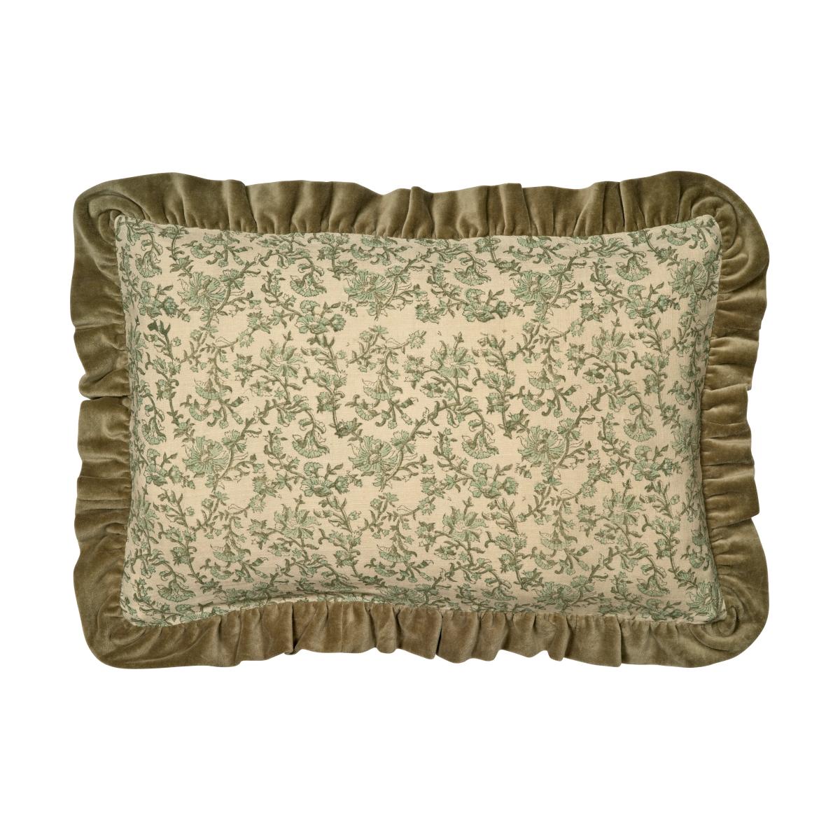 Classic Collection Tendril cushion cover 60x40 cm Green – image 2