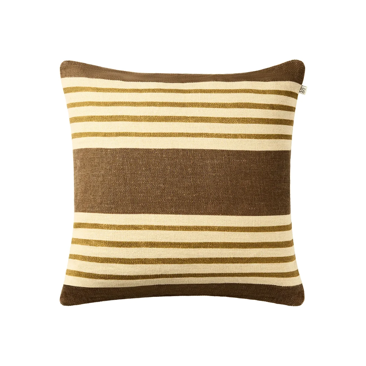 Chhatwal & Jonsson Aria cushion cover Taupe-masala yellow 50x50 cm – image 1