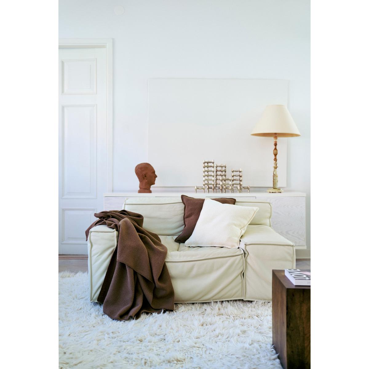 Klippan Yllefabrik Bouclé cushion cover 45x45 cm Mocha mousse – image 2