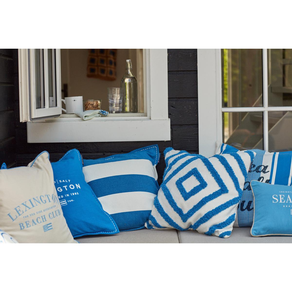 Lexington Rug Graphic Canvase pillowcase 50x50 cm Blue-white – image 5