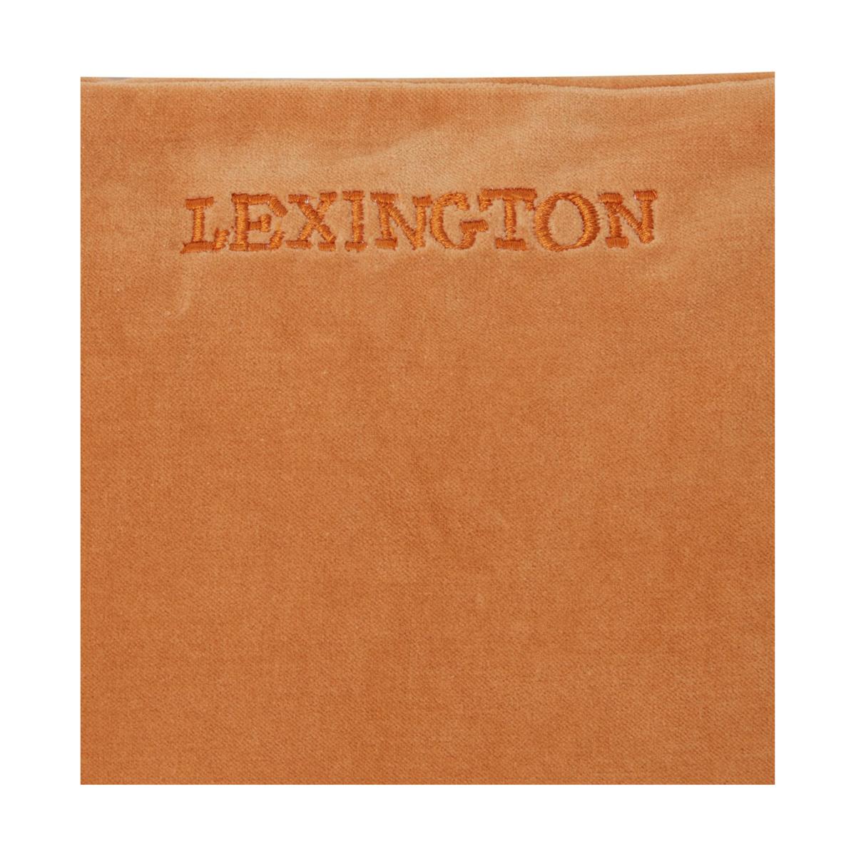 Lexington Patched Organic Cotton Velvet cushion cover 50x50 cm Mustard-light beige – image 3