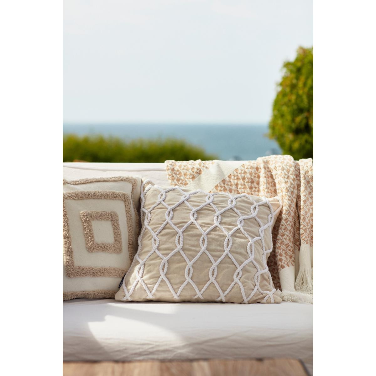 Lexington Rug Graphic Canvase pillowcase 50x50 cm White-light beige – image 5