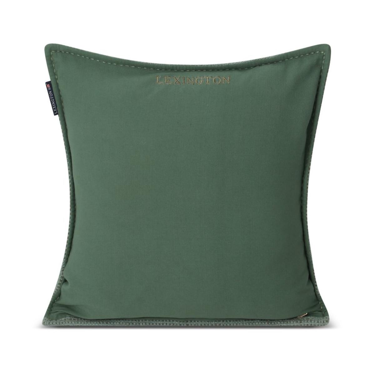 Lexington Structured Wool Cotton mix cushion cover 50x50 cm Green – image 2