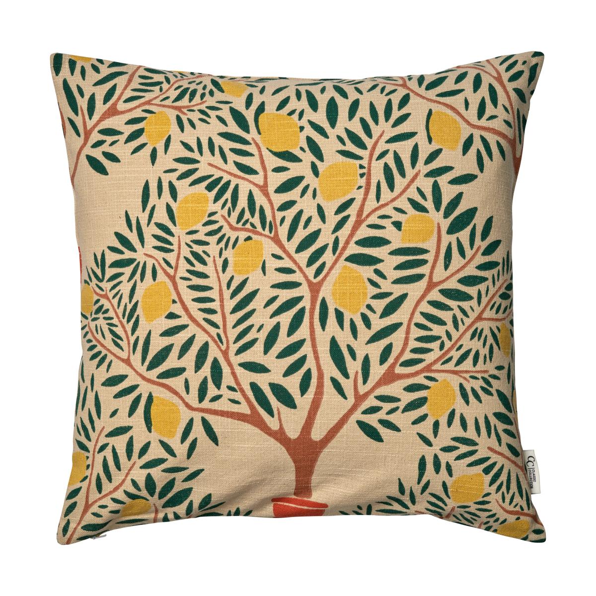 Classic Collection Lemon garden cushion cover 50x50 cm Dark green – image 2