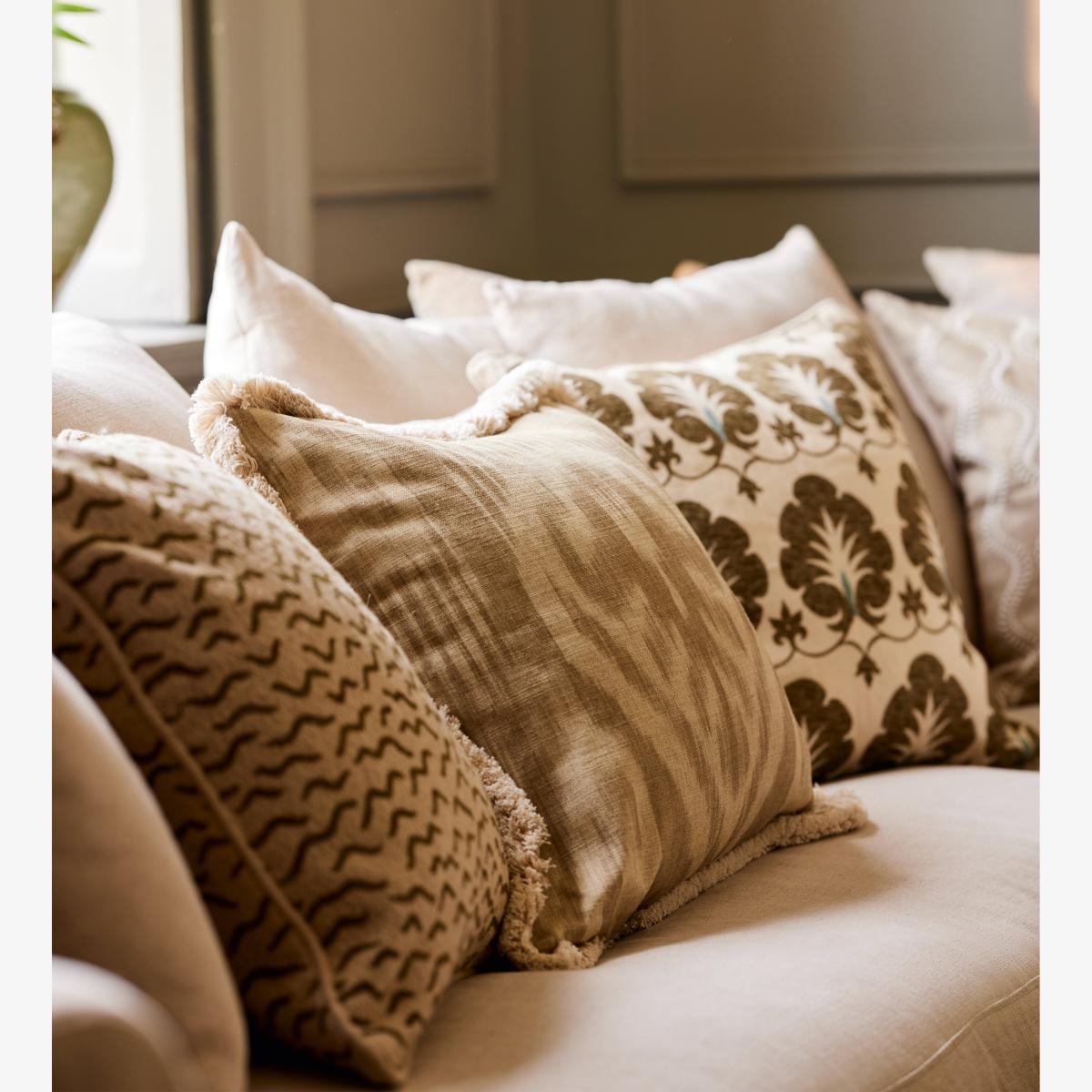 OKA, Samamit Cushion Cover - Olive, Cushion Cover – image 1