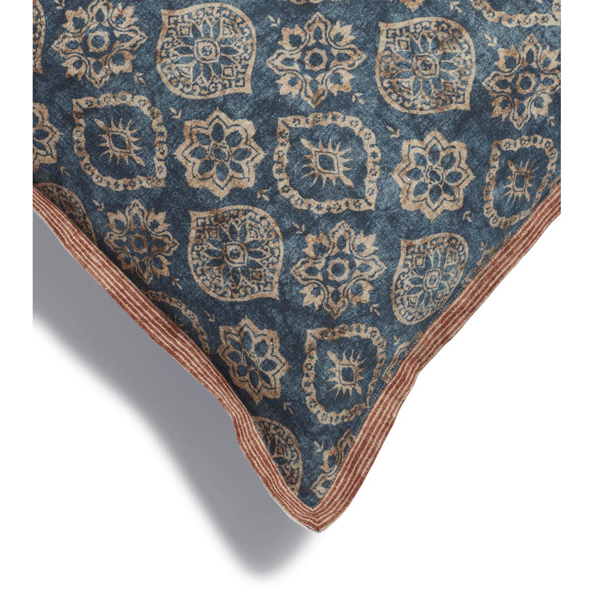 OKA, Andromeda Cushion Cover - Blue, Cushion Covers, Cotton/Linen, Patterned/Persian/Printed/Rustic – image 2