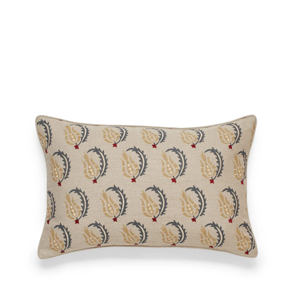 OKA, Babur Cushion Cover - Petrol/Ochre, Cushion Cover – image 2